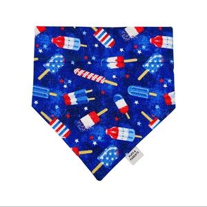 Patriotic Popsicles Slip On Dog Bandana